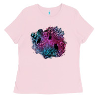 Bubblegum Pink halloween patch  1 Ladies Tee - BundleAndBundleShop
