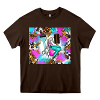 Chocolate Brown hair stylist Heavy Core Tee - AdoDesignShop