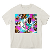 Cream hair stylist Heavy Core Tee - AdoDesignShop