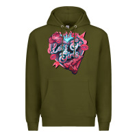 Army Green Let's go girls pink Valentine's Day Premium Hoodie - HowdyJamesFarm