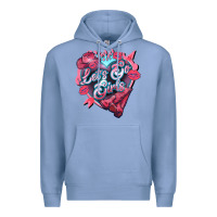 Colony Blue Let's go girls pink Valentine's Day Premium Hoodie - HowdyJamesFarm