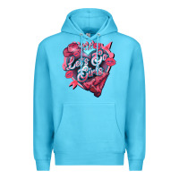 Ocean Blue Let's go girls pink Valentine's Day Premium Hoodie - HowdyJamesFarm