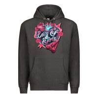 Smoke Let's go girls pink Valentine's Day Premium Hoodie - HowdyJamesFarm