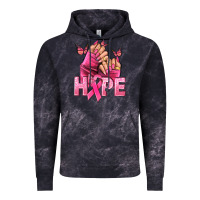 Cloud Black Hope Breast Cancer Caucasian hand nails Vintage Hoodie - NancyCooperArtShop