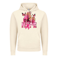 Vintage Artic Hope Breast Cancer Caucasian hand nails Vintage Hoodie - NancyCooperArtShop
