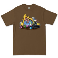 Cacao easter excavator gnome egg leopard Premium Tee - Artiststas
