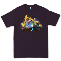 Plum easter excavator gnome egg leopard Premium Tee - Artiststas