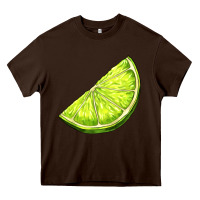 Chocolate Brown lime for gin Heavy Core Tee - AdoDesignShop