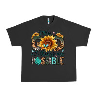 Pigment Black with god all things are possible malias Urban Heavy Tee - MaliasSmallBusiness