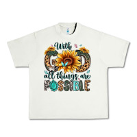 Pistachio with god all things are possible malias Urban Heavy Tee - MaliasSmallBusiness