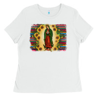White serape our lady of guadalupe Ladies Tee - JahusDesignShop