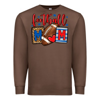 Chestnut Football mom red and blue team color mother's day Premium Sweatshirt - HowdyJamesFarm