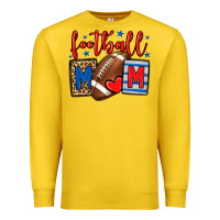 Lemon Football mom red and blue team color mother's day Premium Sweatshirt - HowdyJamesFarm