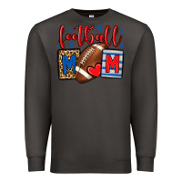 Smoke Football mom red and blue team color mother's day Premium Sweatshirt - HowdyJamesFarm