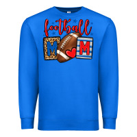 True Royal Football mom red and blue team color mother's day Premium Sweatshirt - HowdyJamesFarm