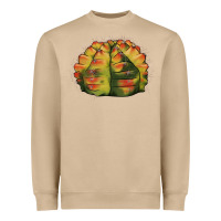 Mushroom Gymnocalycium Variegated Cactus Heavyweight Sweatshirt - LillyAllenDesigns