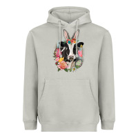 Moon Dust Happy Easter Cow Easter Day Heavyweight Hoodie - CowGirlArtShop