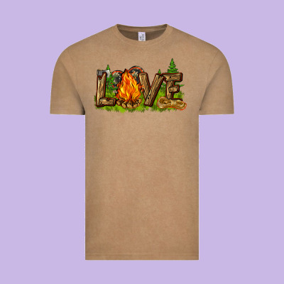 Camping Love Vintage Tee Designed By Nancycooperartshop