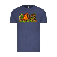 Vintage Denim camping love Vintage Tee - NancyCooperArtShop