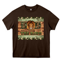 Chocolate Brown dad the king Heavy Core Tee - Artiststas