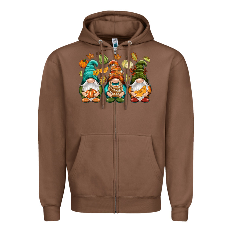 Fall Gnomes Zipper Hoodie by NancyCooperArtShop | Teevron