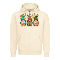 Sandshell Fall gnomes Zipper Hoodie - NancyCooperArtShop
