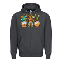 Smoke Fall gnomes Zipper Hoodie - NancyCooperArtShop