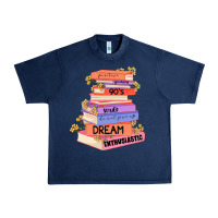 Navy booktroverts Urban Heavy Tee - JahusDesignShop