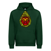 Forest Green african masks teardrop  7 Urban Hoodie - BundleAndBundleShop