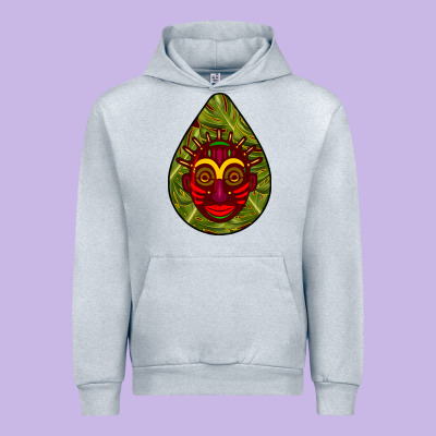 African Masks Teardrop  7 Urban Hoodie Designed By Bundleandbundleshop