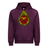 Mauve Wine african masks teardrop  7 Urban Hoodie - BundleAndBundleShop