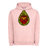 Pigment Salmon african masks teardrop  7 Urban Hoodie - BundleAndBundleShop