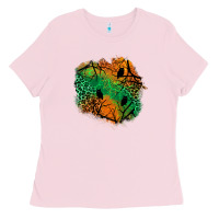 Bubblegum Pink halloween patch  2 Ladies Tee - BundleAndBundleShop