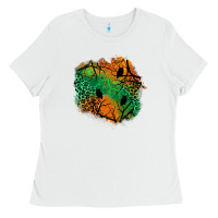 White halloween patch  2 Ladies Tee - BundleAndBundleShop