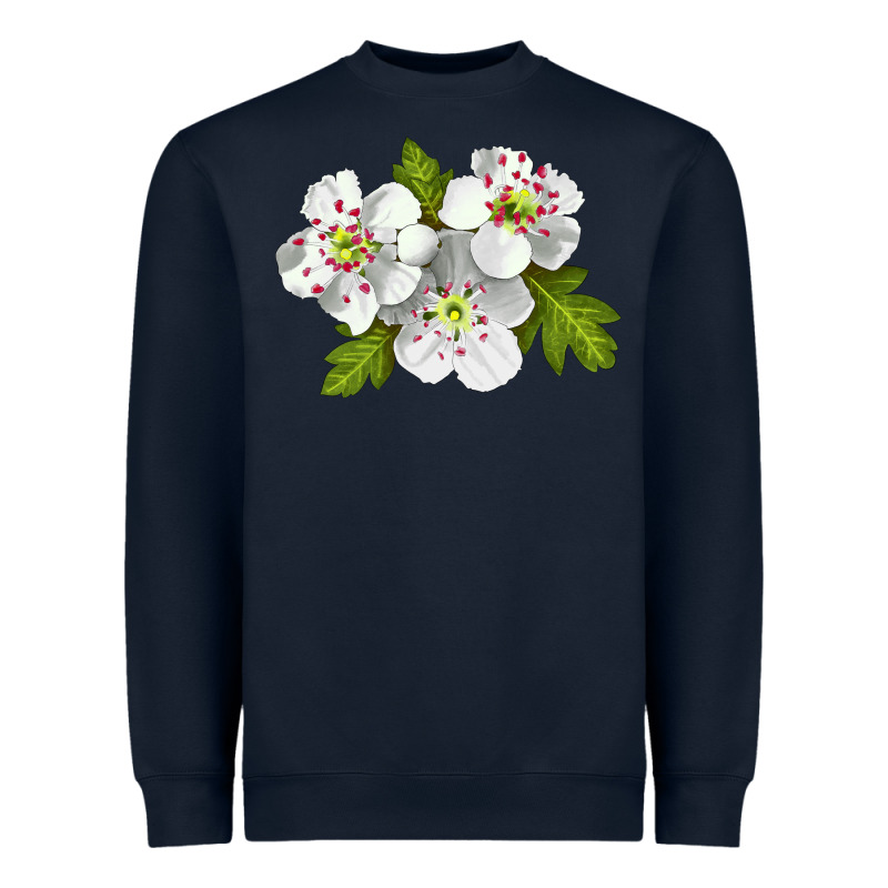 Hawthorn Flower Heavyweight Sweatshirt by LillyAllenDesigns | Teevron