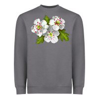 Storm Hawthorn Flower Heavyweight Sweatshirt - LillyAllenDesigns