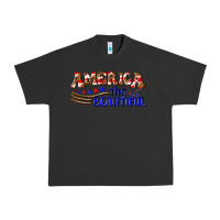 Pigment Black America the beautiful Urban Heavy Tee - NancyCooperArtShop