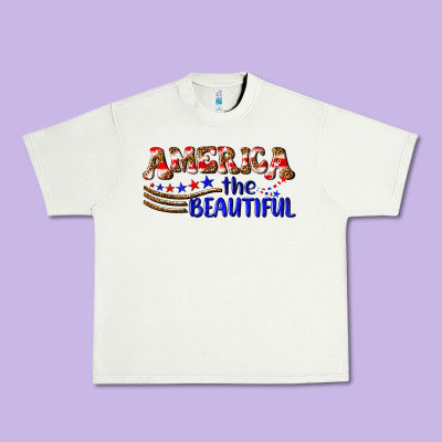 America The Beautiful Urban Heavy Tee Designed By Nancycooperartshop