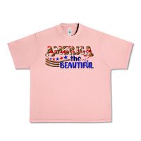 Salmon America the beautiful Urban Heavy Tee - NancyCooperArtShop