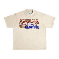 Sandshell America the beautiful Urban Heavy Tee - NancyCooperArtShop