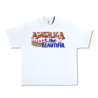 White America the beautiful Urban Heavy Tee - NancyCooperArtShop