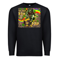 Black St. Pat Rex Day Premium Sweatshirt - CowGirlArtShop