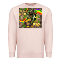 Pale Pink St. Pat Rex Day Premium Sweatshirt - CowGirlArtShop