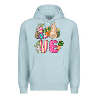 Blue Mist Love Easter Day Premium Hoodie - HowdyJamesFarm