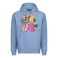 Colony Blue Love Easter Day Premium Hoodie - HowdyJamesFarm