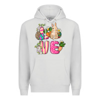 Dove Grey Love Easter Day Premium Hoodie - HowdyJamesFarm