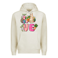 Oatmeal Heather Love Easter Day Premium Hoodie - HowdyJamesFarm