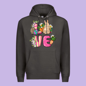 Love Easter Day Premium Hoodie Designed By Howdyjamesfarm