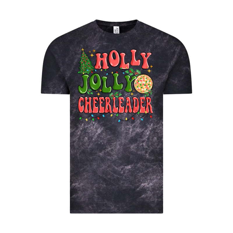 Holly Jolly Cheerleader Vintage Tee by MaliasSmallBusiness | Teevron