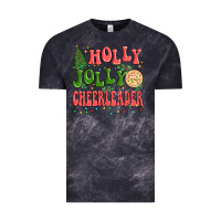 Cloud Black holly jolly cheerleader Vintage Tee - MaliasSmallBusiness